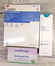 3M Cavilon & Safe N Simply Barrier Film Wipes-Safe N Simply -Brava Remover Spray