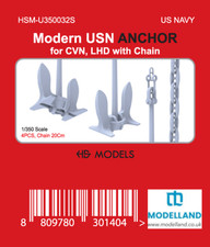 HS Model HSM-U350032S Modern USN Anchors for CVN/LHD Aircraft Carrier 1/350