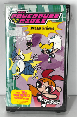 The Powerpuff Girls Dream Scheme VHS Tape 2000 Clam Shell