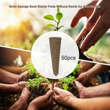 50Pcs Grow Sponges Growing System Rooter Plugs for Lettuce Flower Vegetable 0.25 per sponge