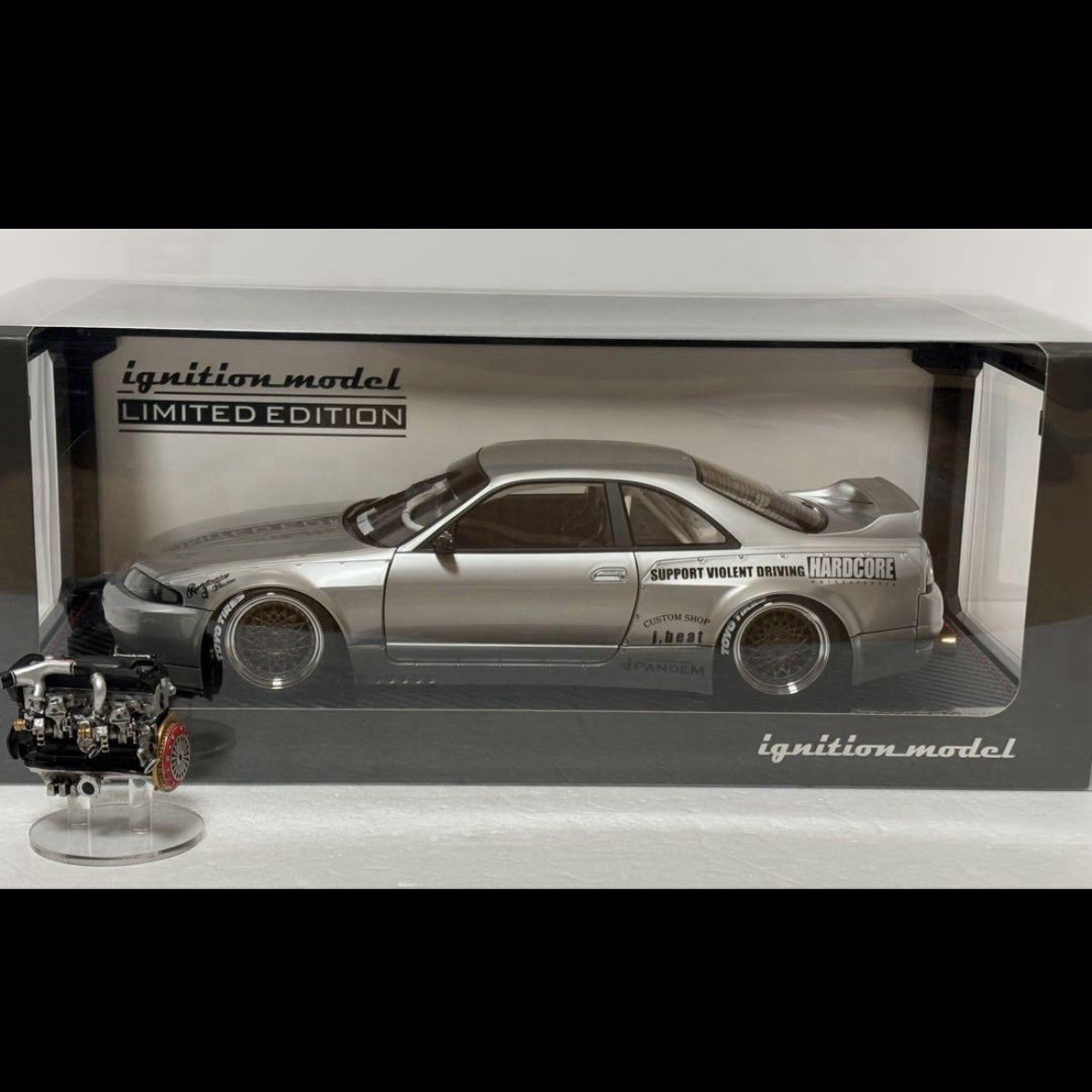 イグニッションモデル 1/18パンデム GTR R33 シルバー エンジン付き Ignition Model 1/18 Pandem GTR R33 Silver with engine | eBay