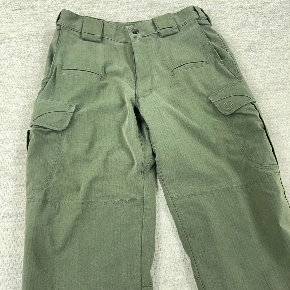 5.11 Tactical Cargo Pants Men 30x32 Green Rip Stop Taclite Military Pro Combat - Image 4 of 4