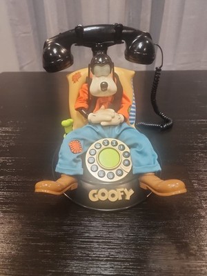 Telemania Goofy Animated Phone Talking Telephone Disney for sale