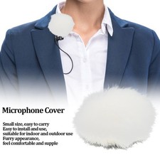 Lavalier Wind Muff Microphone Furry Windscreen Muff Lapel Microphone Cover 0.5cm