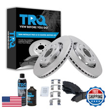 TRQ Front Brake Pad & Rotor Kit Semi-Metallic G-Coated Chevy Aveo Aveo5 Spark G3