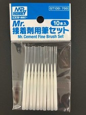 Juego de cepillos adhesivos Mr.Hobby GT130 (10 piezas) para piezas de herramientas Mr.Cement