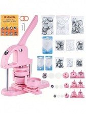 3 in 1 Button Maker Machine 1 1.25 2.28 in with 300 Button Parts