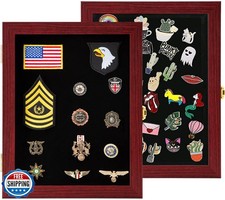 VERANI 11x14 Pin Display Case Pin Collection Display Box Military
