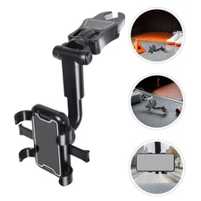 2 Pcs Car Rearview Mirror Bracket Phone Holder for Folding Mobile
