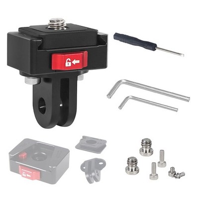 Quick Release Mount Insta360 ONE X4/X3/X2/X/RS/R/GO 2 Aluminum 2Prong Screw