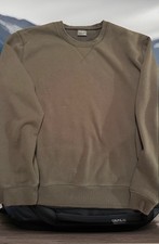 Eddie Bauer Mens Olive Green Fleece Crewneck Pullover Sweatshirt Size XXL