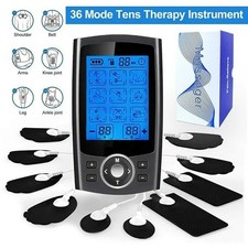 36 Modes Tens Unit Muscle Therapy Pain Relief Stimulator Machine Pulse Massager
