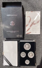 1999 American Eagle PLATINUM 4 Coin Proof Set 1.85 oz bullion OGP & COA : 05817