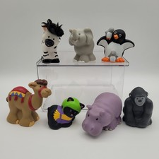 Fisher Price Little People PVC Figures Zebra Elephant Penguin Ape Hippo