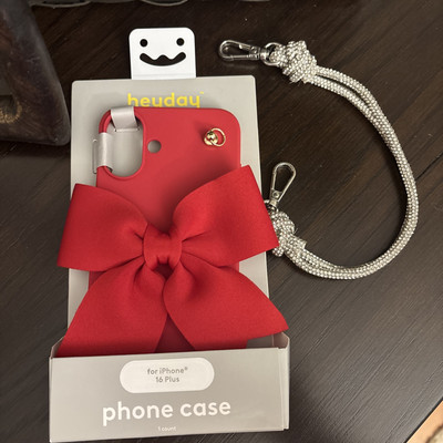 Heyday RED BOW Apple iPhone 16 Plus Cell Phone Case Viral New Strap Bling |  eBay