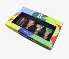 ⚽ Official FIFA World Cup 2026 Pins Set – 4PCS (Gold logo,  & Mascots)hot