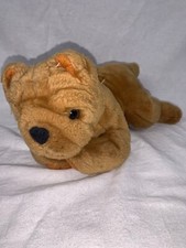 Toys R Us Plush Puppy Dog Brown Pug Bull Dog 2000 EUC