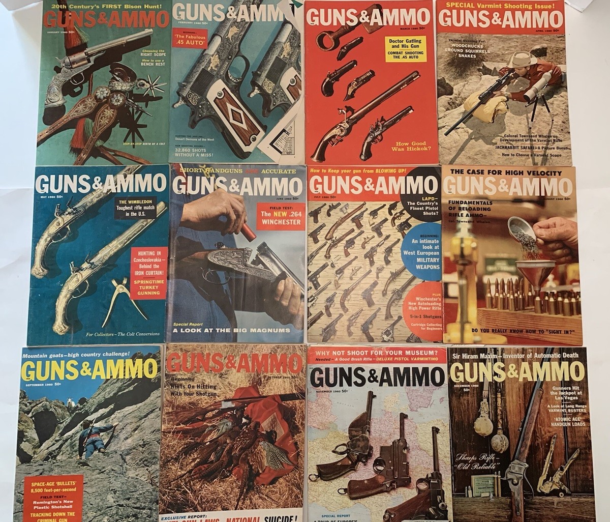 GUNS & AMMO アメリカ銃雑誌 ビンテージ 29冊 GUNS & AMMO