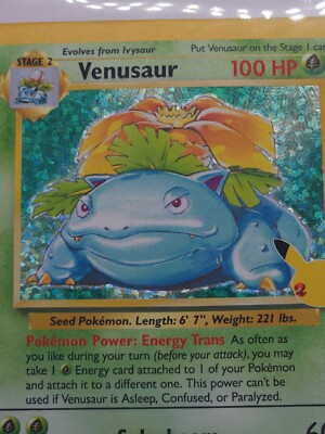 Venusaur 15/102 Celebrations Textured Ultra Rare Holo Pokemon Card