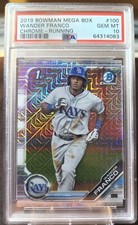 2019 Bowman Chrome Wander Franco 1st Mega Box Mojo Gem Mint PSA 10 Rays