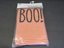 OLD NAVY Size 12-18 Months BOO Orange  White Striped Baby Sleep PAJAMA Set