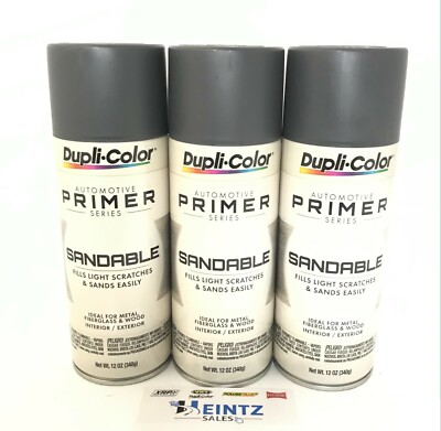 Duplicolor DAP1692-3 PACK GRAY HOT ROD Sandable Filler Primer - 12 oz