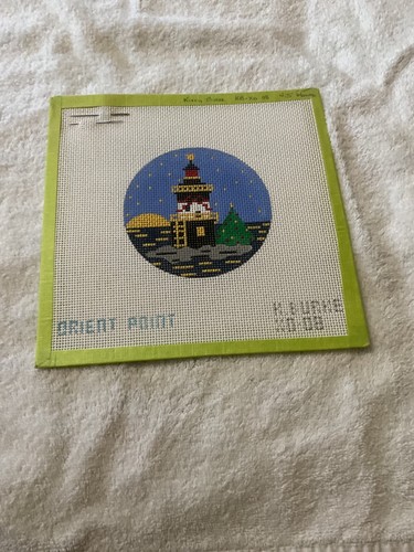 KITTY BURKE HP NEEDLEPOINT ORIENT POINT LIGHTHOUSE-XD-08