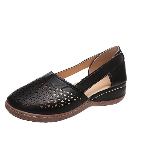 Sandali donna bassi estivi antiscivolo comfort punta chiusa scarpe da passeggio DE - Foto 24 di 31
