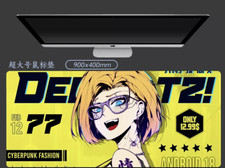 DBZ Android 18, 36x16 Large gaming mousepad