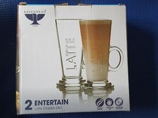 Image of  New Ravenhead Entertain Set Of Glass Latte Glasses 26cl Pk2 