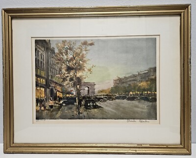 Charles Blondin Signed 'Paris Les Champs Elysees' Numbered
