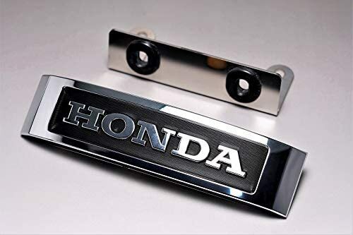 HONDA Monkey エンブレム 2個セット HONDA Front Fork Emblem Large Size Silver Attachment Brackets Set
