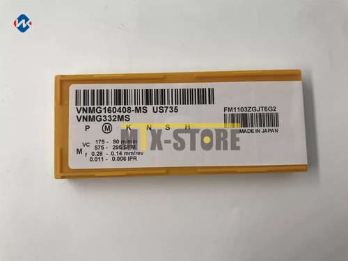 10 Lames CNC Mitsubishi WCMT020102 UE6110 - Neuves En Boîte - Pour Usinage