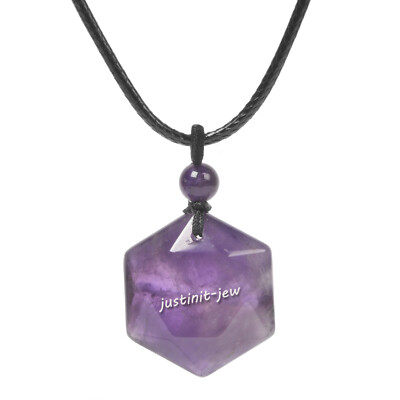 25mm Hand Carved Gemstone Healing Chakra Hexagram Star Pendant