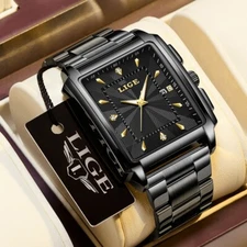 Waterproof Men Watch Stainless Steel Quartz Luminous Classic Business Wristwatch