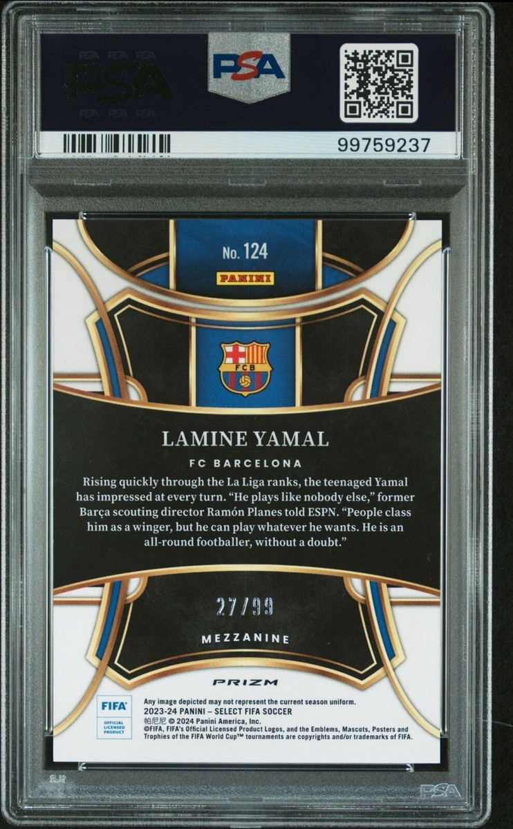 2023-24 Panini Select FIFA - Mezzanine Lamine Yamal #124