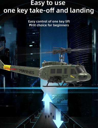 RC ERA RC Hubschrauber C032 1:48 Huey UH-1 6-Achsen Gyro 6CH 3D Brushless Flugzeug - Bild 16 von 27