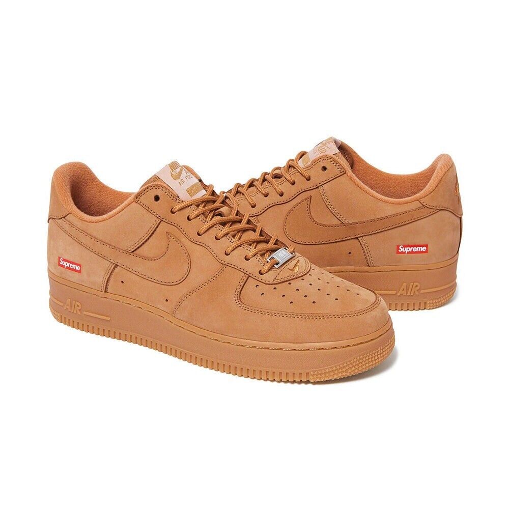 Supreme x Nike Air Force 1 Low Wheat Details