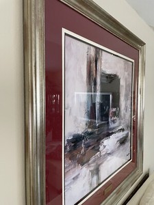 GATEWAY BY CHRIS SCOTT-SPLASH SPATULA THICK PAINT BUILDUP CANVAS(35”x35”&50”x50”