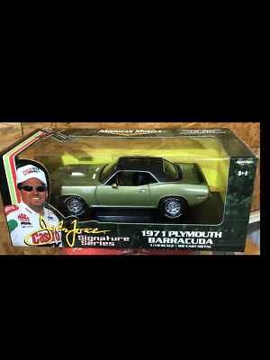 1971 Plymouth Cuda Lt Green John Force 1:18 Ertl American
