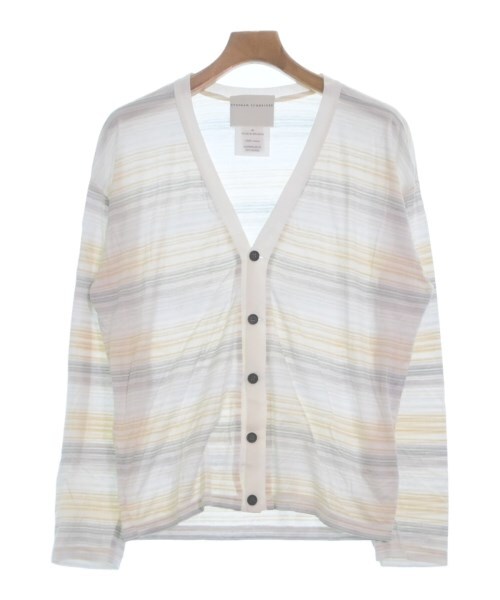 STEPHAN SCHNEIDER Cardigan WhitexBeigexGray(Border) 4(Approx STEPHAN SCHNEIDER Cardigan WhitexBeigexGray(Border) 4(Approx