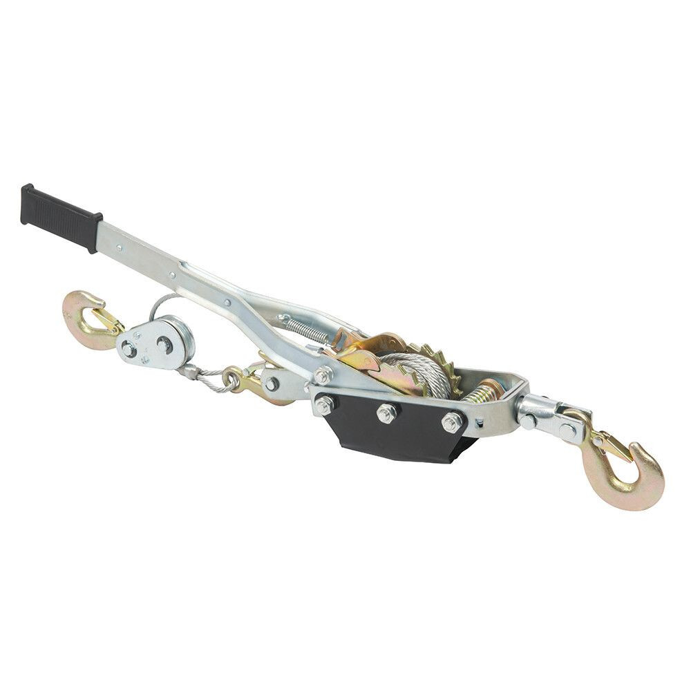 Treuil palan de traction 3500 kg a double cliquet pour arrimage securise 3m