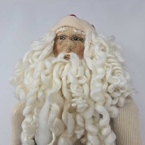 Joe Spencer Gathered Traditions Feathered Tree Santa Christmas Folk Doll READ - Picture 5 of 17