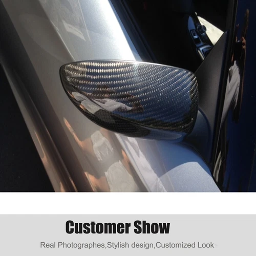 Carbon Fiber Side Rearview Mirror Covers Caps Add-On For BMW E85 Z4 2002-2008 - Picture 2 of 12