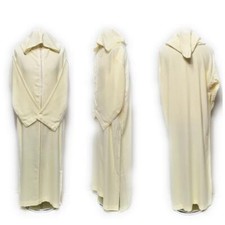 Rich Soft Cotton Cream Men's Moroccan Hooded Thobe/Jubba/Djelleba