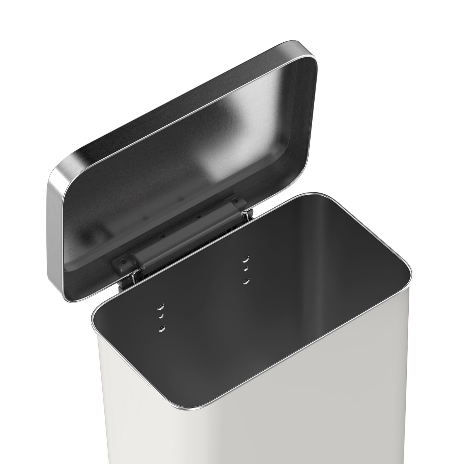 Qualiazero 20 Gallon Trash Can, Stainless Steel Step On Kitchen Trash