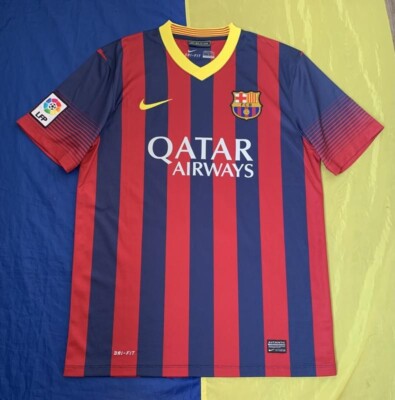 BARCELONA 2013-2014 HOME FOOTBALL SHIRT SOCCER JERSEY NIKE Sz.M | eBay