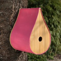 Vogelhaus Nistkasten Bambus Brutkasten NisthöHle VogelhäUschen Vogel Pink