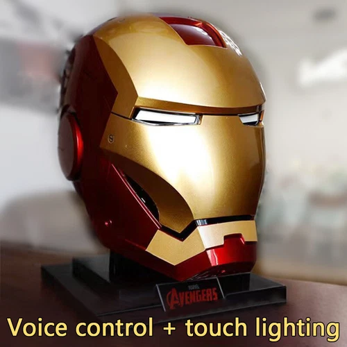 Iron Man MK5 Helmet 1:1 Wearable Voice Control IronMan LED Mask Cosplay Props - Bild 13 von 18