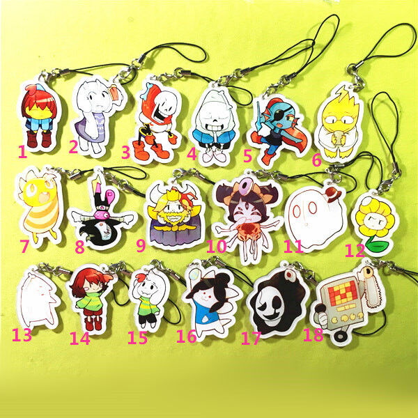 Undertale Inspired Keychains, Clips, Magnets, & Sprites- Mini